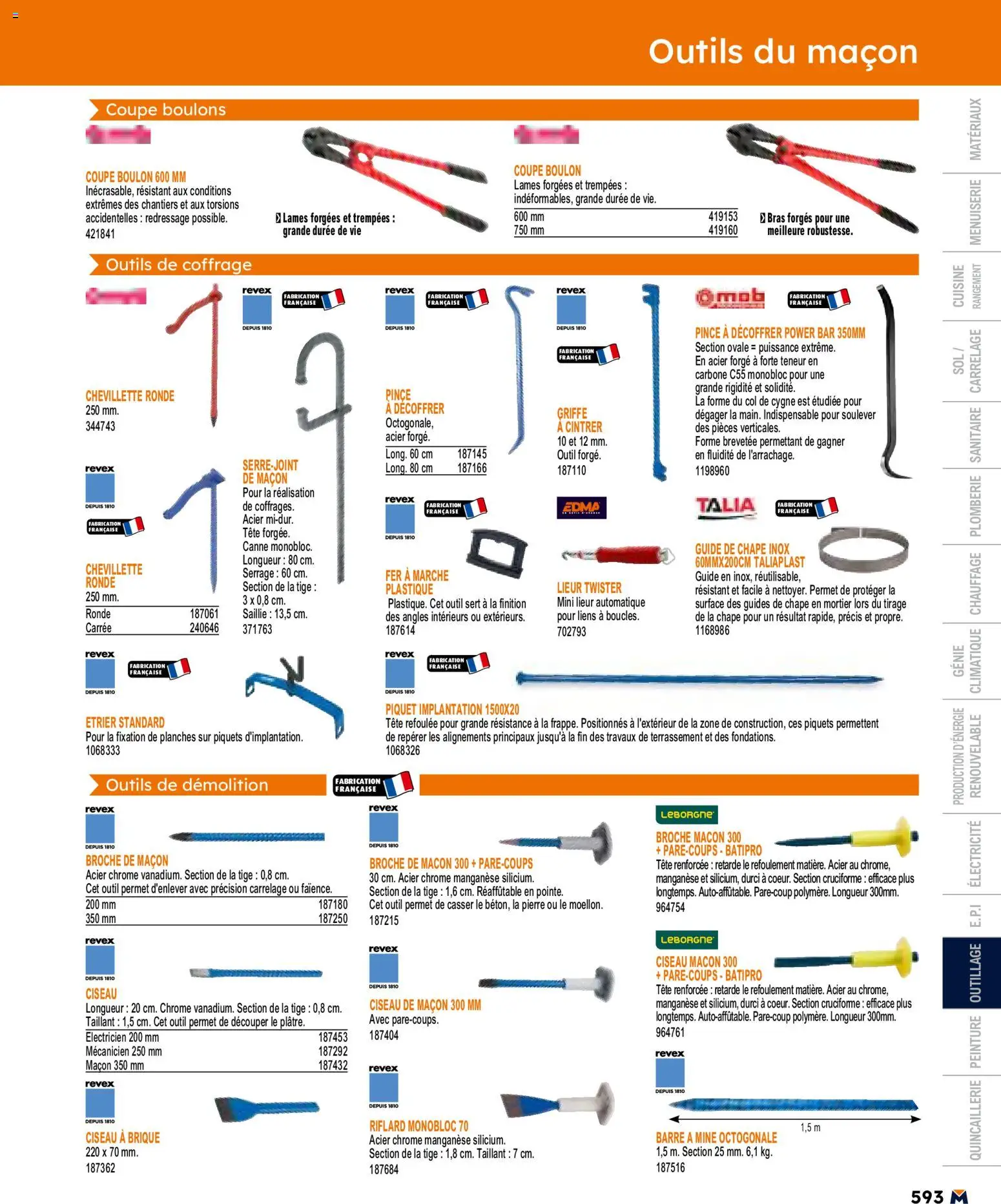 {H1} | Page: 593 | Produits: Mortier