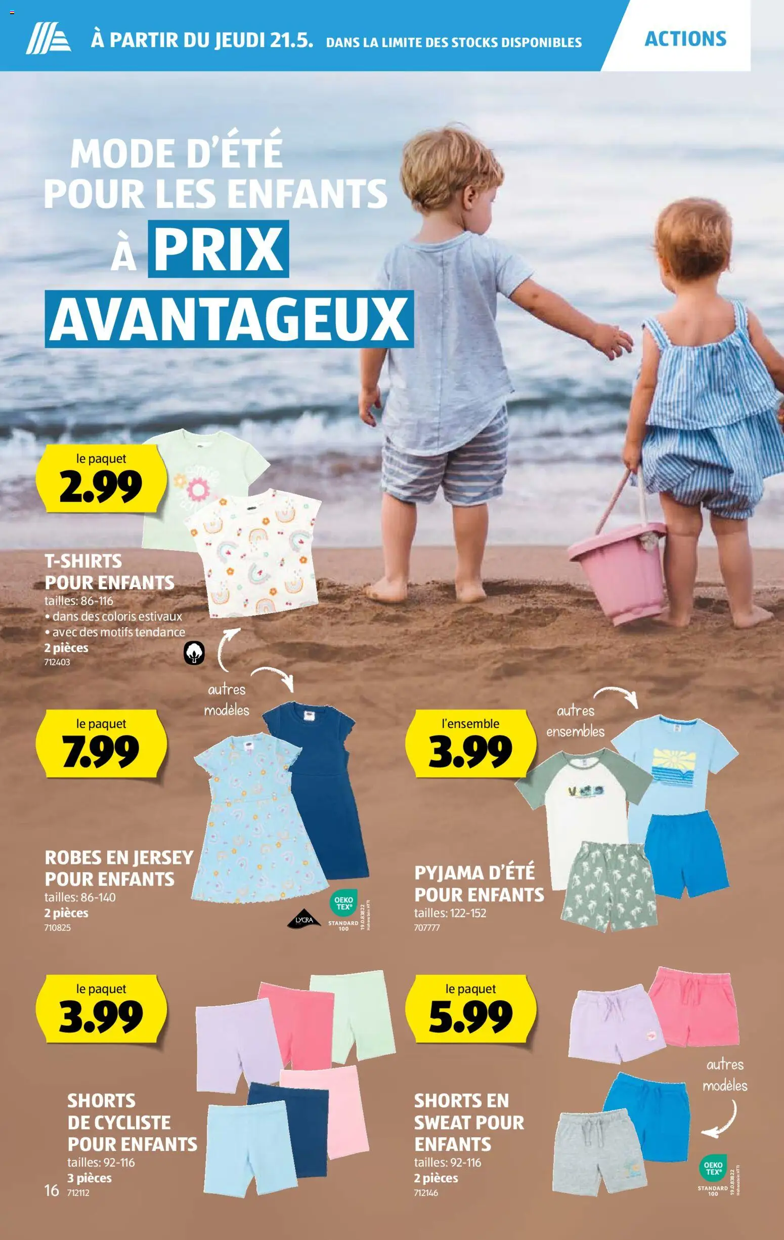 Aldi aktionen FR – gültig ab 21.05.2026 | Seite: 16 | Produkte: Pyjama