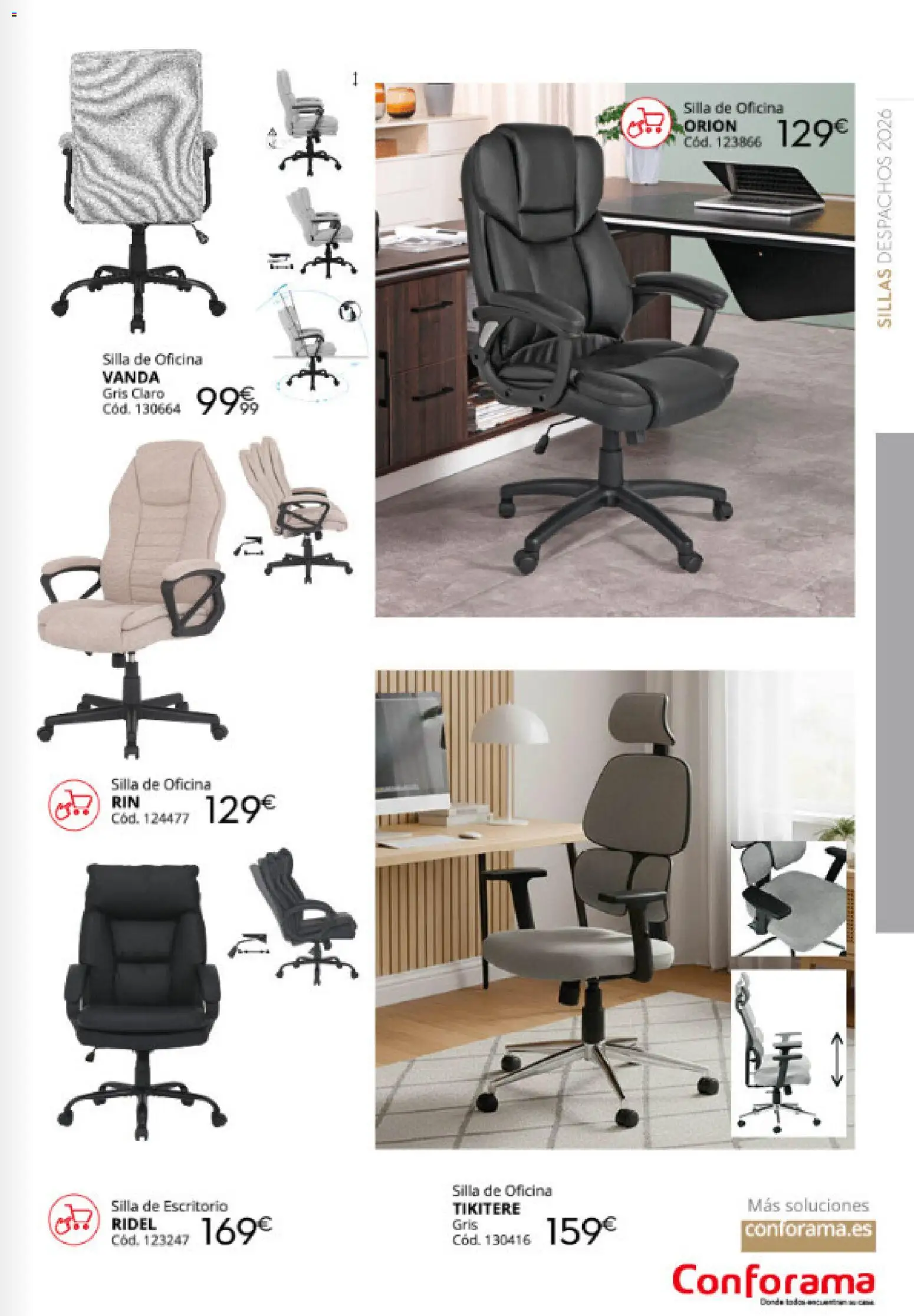 Conforama Despachos for all │ válido desde el 12/08/2026 | Página: 9 | Productos: Silla de oficina, Silla de escritorio, Silla