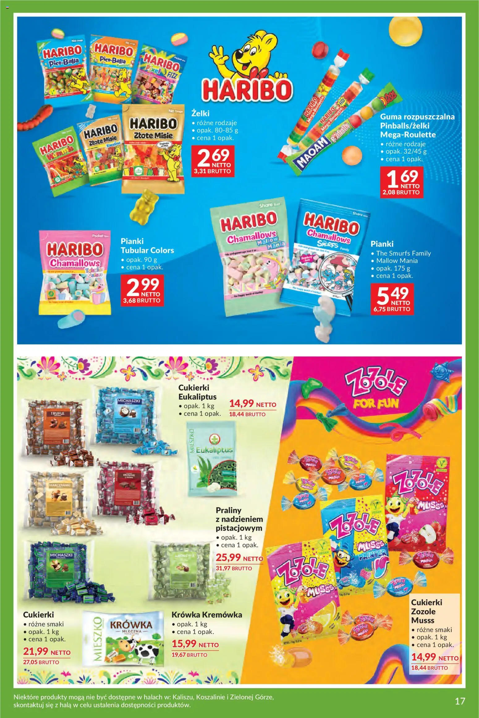 Makro gazetka - Uroczystości od 12.05.2026 | Strona: 17 | Produkty: Praliny, Żelki, Pianki, Cukierki