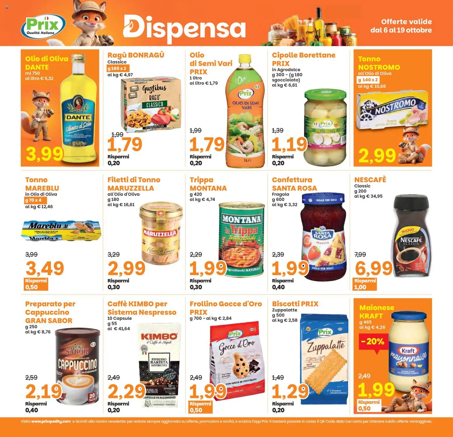 Volantino Prix del 06/10/2026 | Pagina: 17 | Prodotti: Olio di semi, Fragole, Biscotti, Ragú