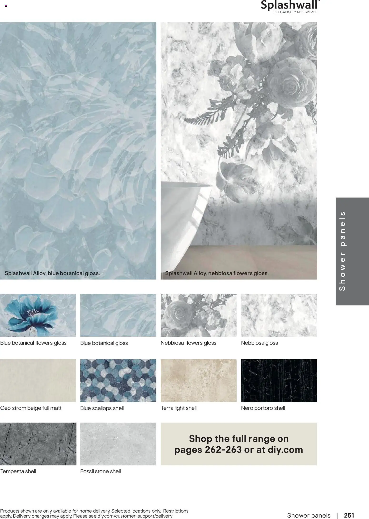 {H1} | Page: 252 | Products: Shower, Flowers