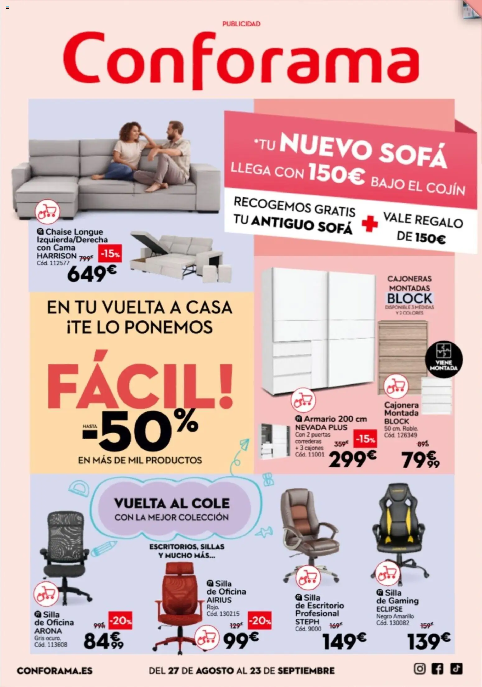 Conforama folleto │ válido desde el 27/08/2026 | Página: 1
