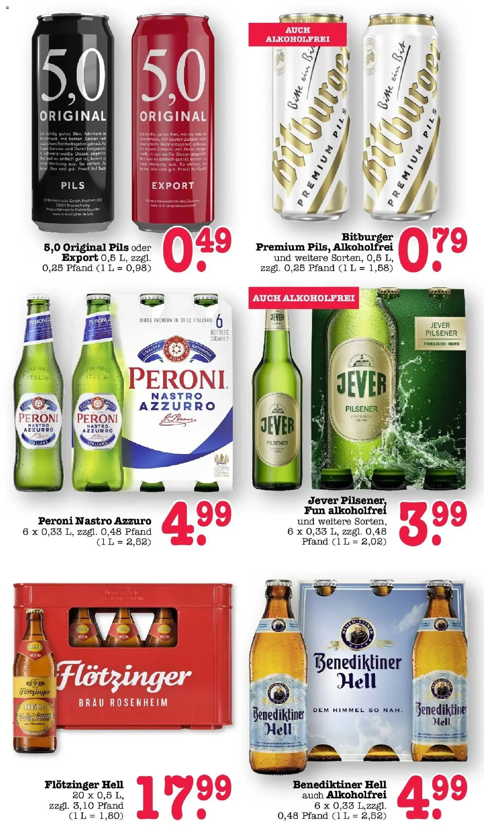 Edeka Prospekt Heidelberg (ab 17.08.2026) » Angebote Online | Seite: 46 | Produkte: Bier, Pils, Benediktiner hell, Jever