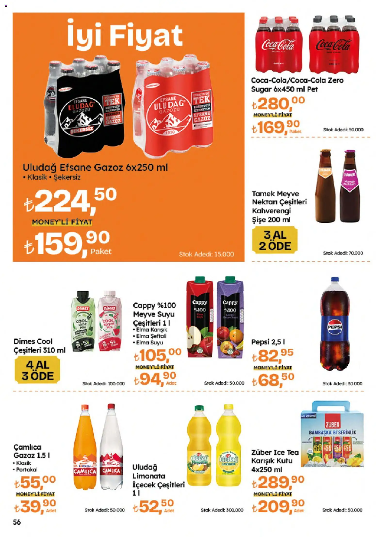 Migros Katalog - Migroskop - 09 Temmuz 2026 tarihinden itibaren geçerlidir | Sayfa: 56 | Ürünler: Kutu, Meyve suyu, Portakal, Meyve