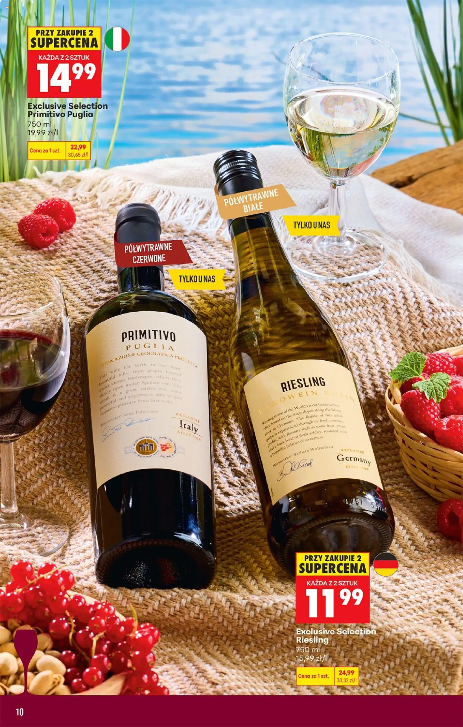 Biedronka gazetka - Czas na toast od 29.06.2026 | Strona: 10 | Produkty: Riesling