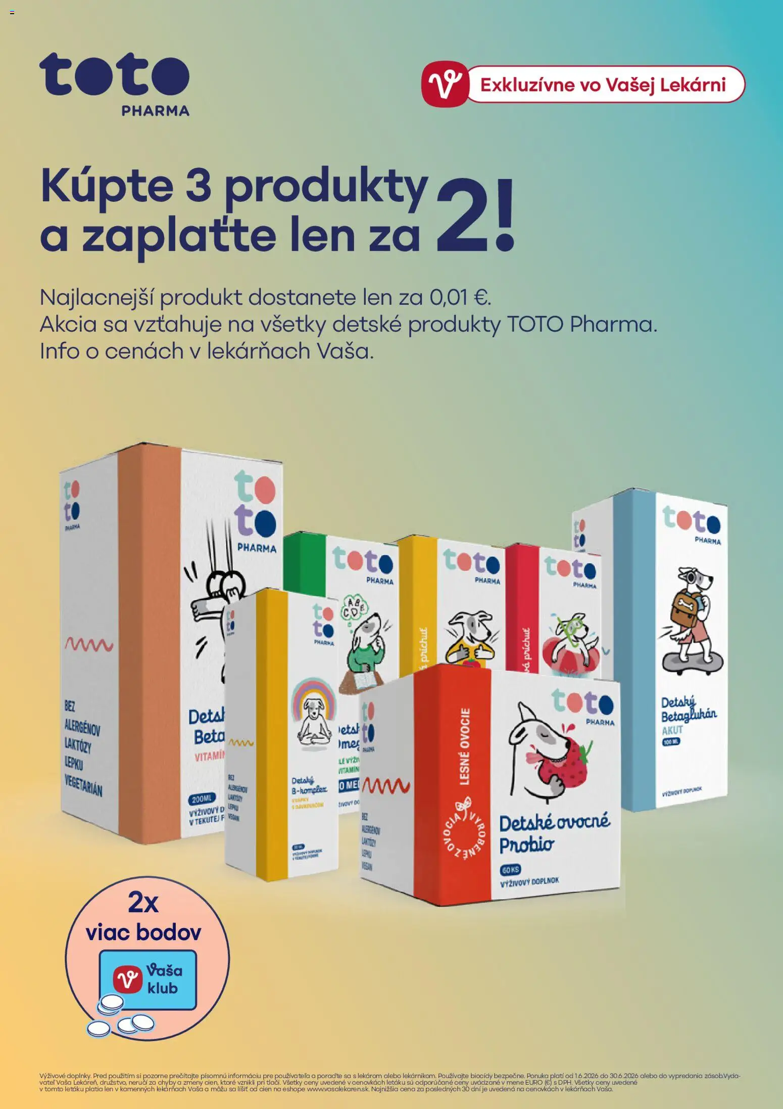 Nové Vaša lekáreň akcie – leták je platný od 01.06.2026 | Strana: 2 | Produkty: Ovocie