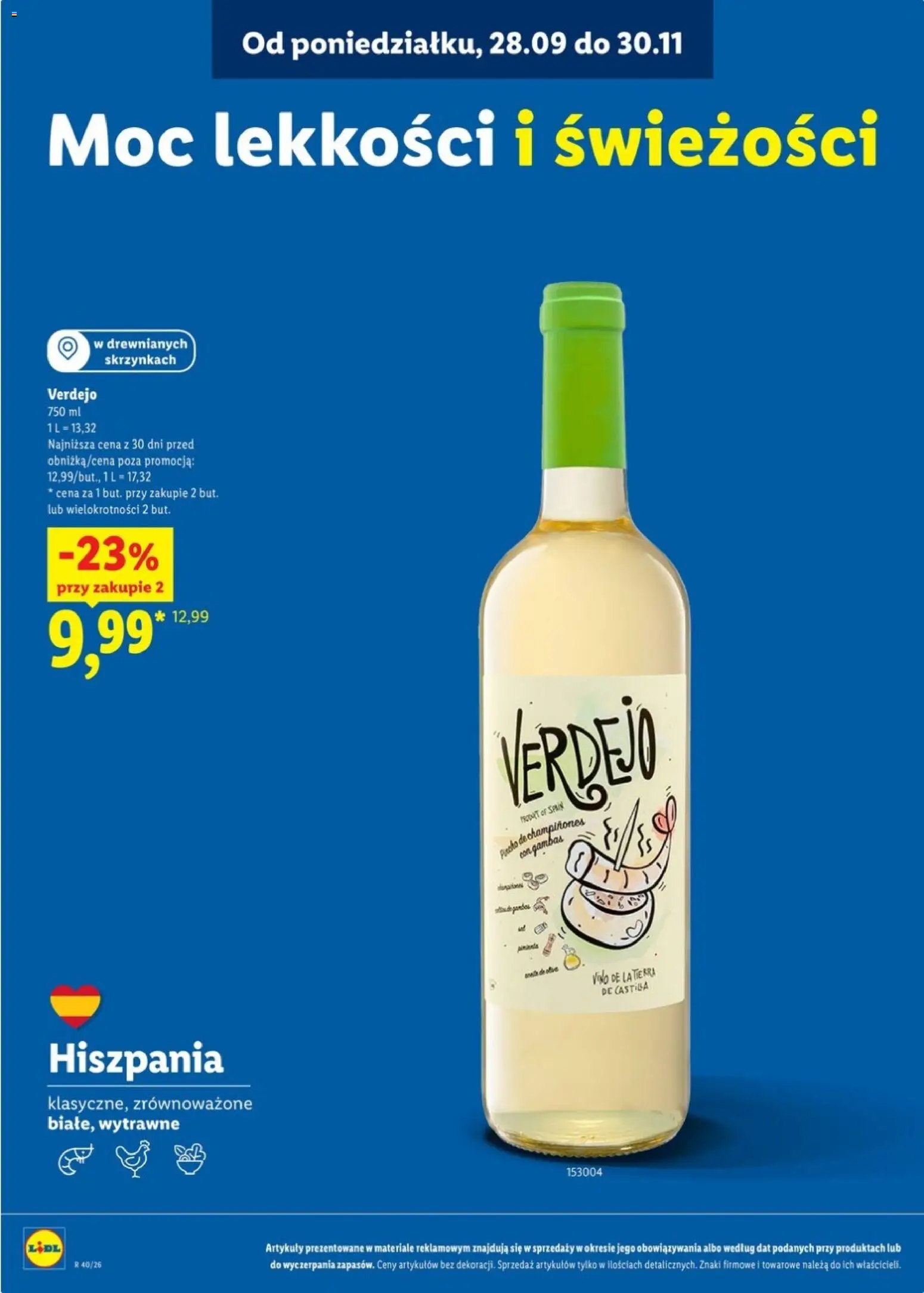 Lidl Katalog karta win od 28.09.2026 | Strona: 15 | Produkty: Wino
