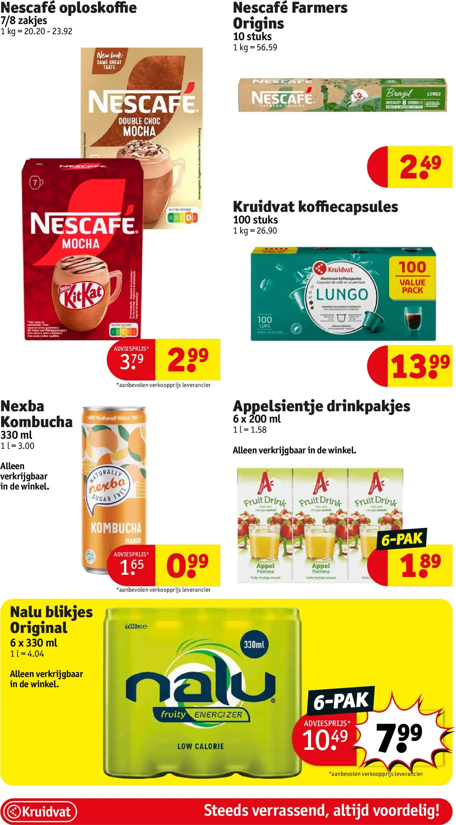 {H1} | Pagina: 45 | Producten: Cacao, Fruit, Nescafe, Koffiecapsules
