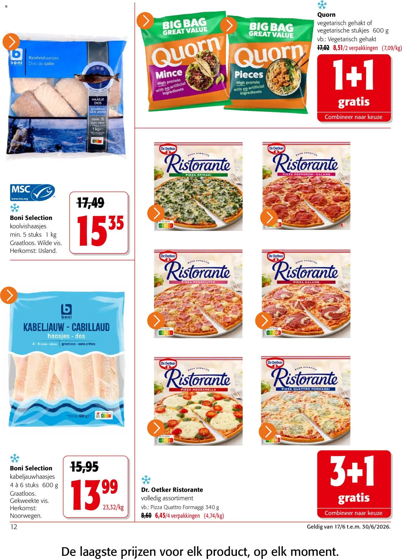 {H1} | Pagina: 12 | Producten: Pizza, Gehakt, Mozzarella