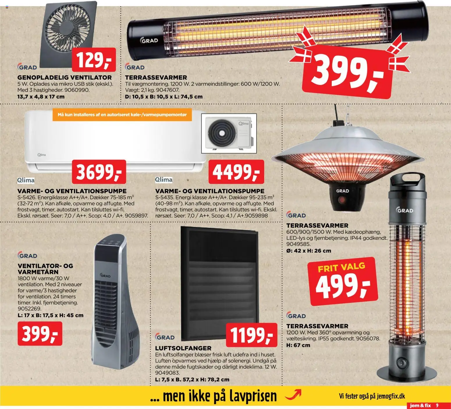 Jem & fix tilbudsavis – gyldig fra 14.06.2026 | Side: 9 | Produkter: Stik, USB, Ventilator
