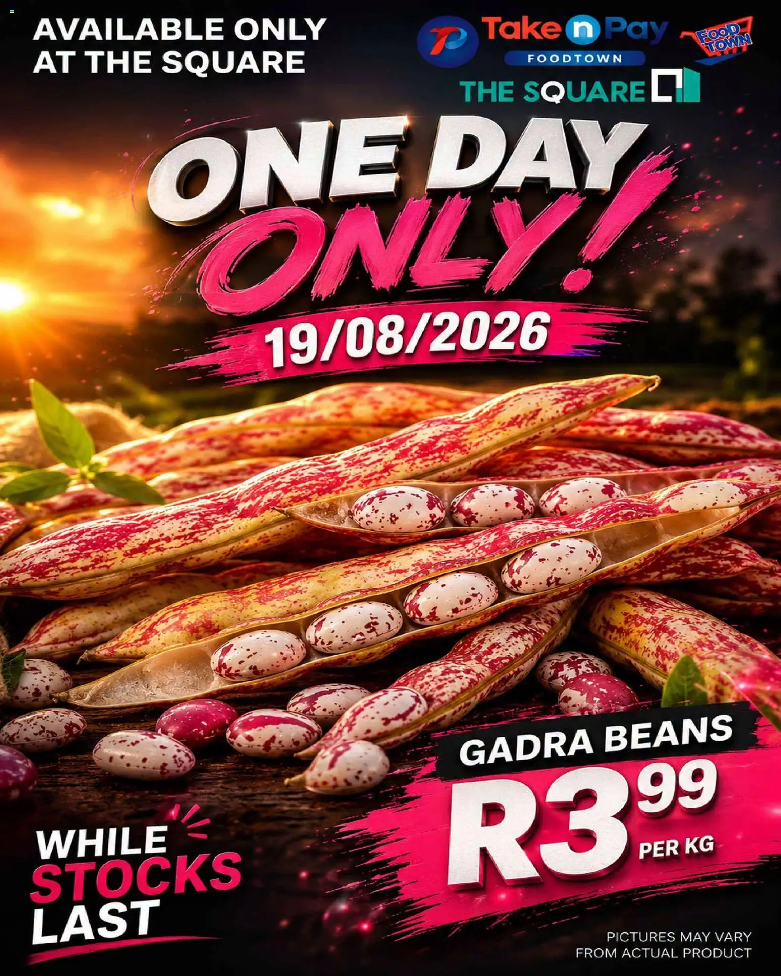 New Take n Pay catalogue – valid from 19/08/2026 | Page: 1 | Products: Beans