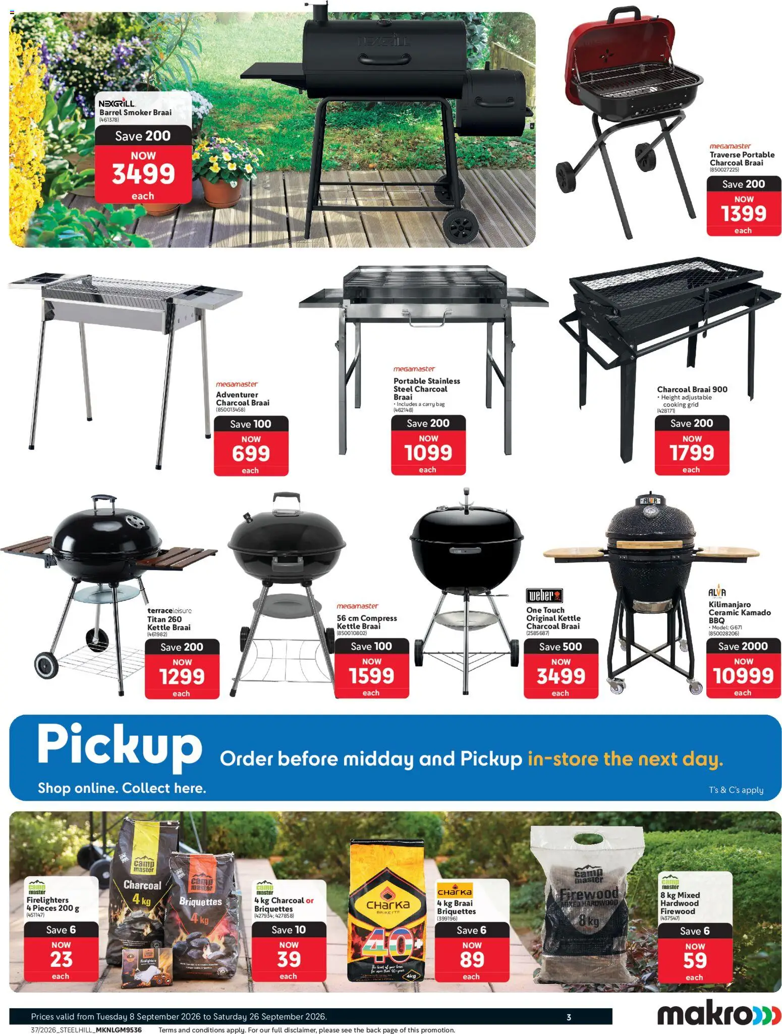 New Makro catalogue – valid from 08/09/2026 | Page: 3 | Products: Bag, Kettle