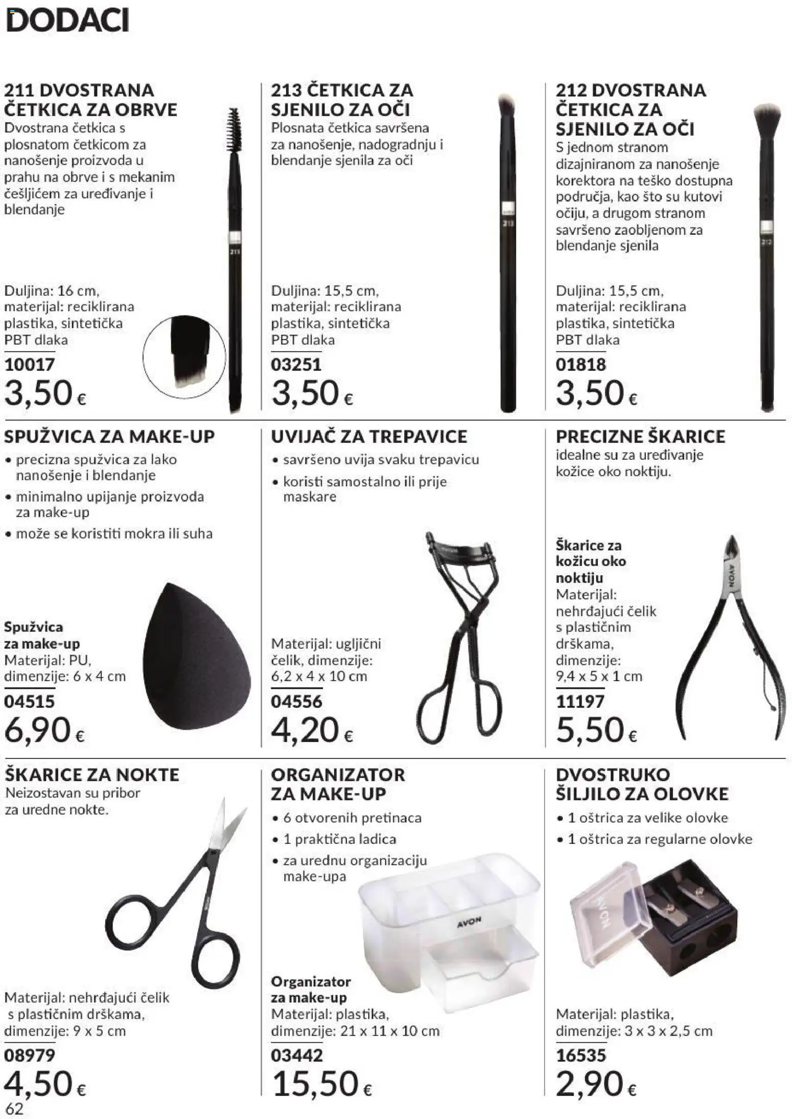 Avon katalog | vrijedi od 30.06.2026 | Stranica: 62 | Proizvodi: Šiljilo, Sjenilo za oči, Kozice