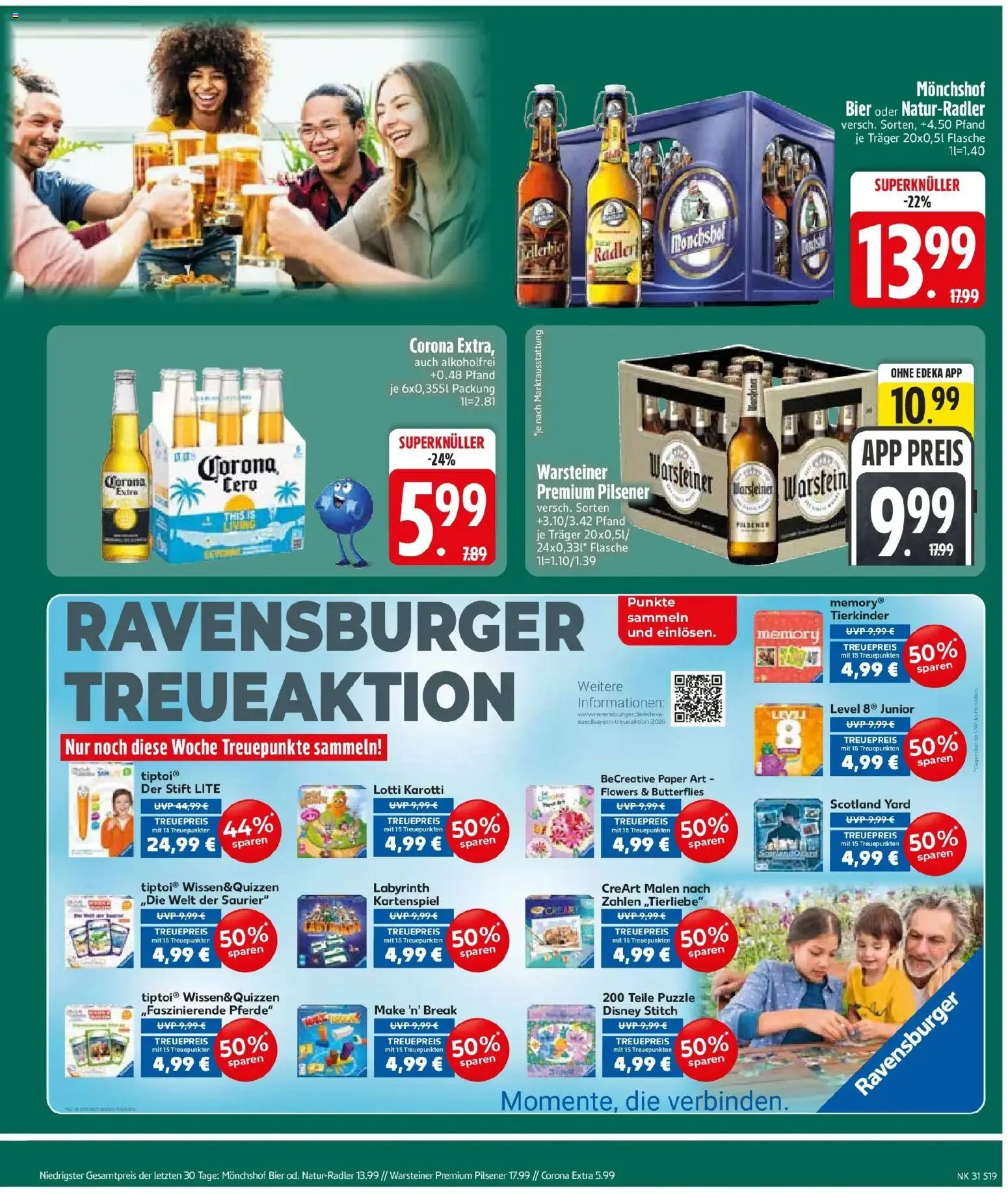 Edeka prospekt Rötz – gültig ab 27.07.2026 | Seite: 21 | Produkte: Monchshof, Bier, Radler, Warsteiner