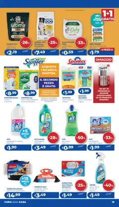 Anteprima del volantino Acqua e Sapone volantino 09/2026 valido a partire dal 02/07/2026 | Pagina: 15 | Prodotti: Spugna, Agrumi, Pennarelli, Profumo