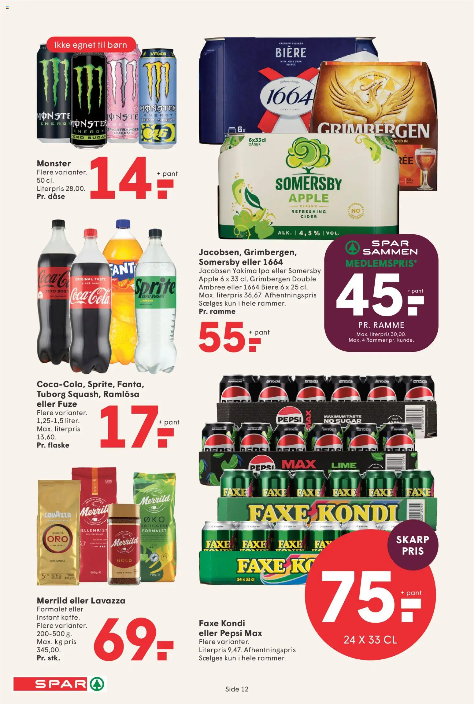 Spar tilbudsavis – gyldig fra 10/07/2026 | Side: 13 | Produkter: Lime, Faxe Kondi, Pepsi, Pepsi Max