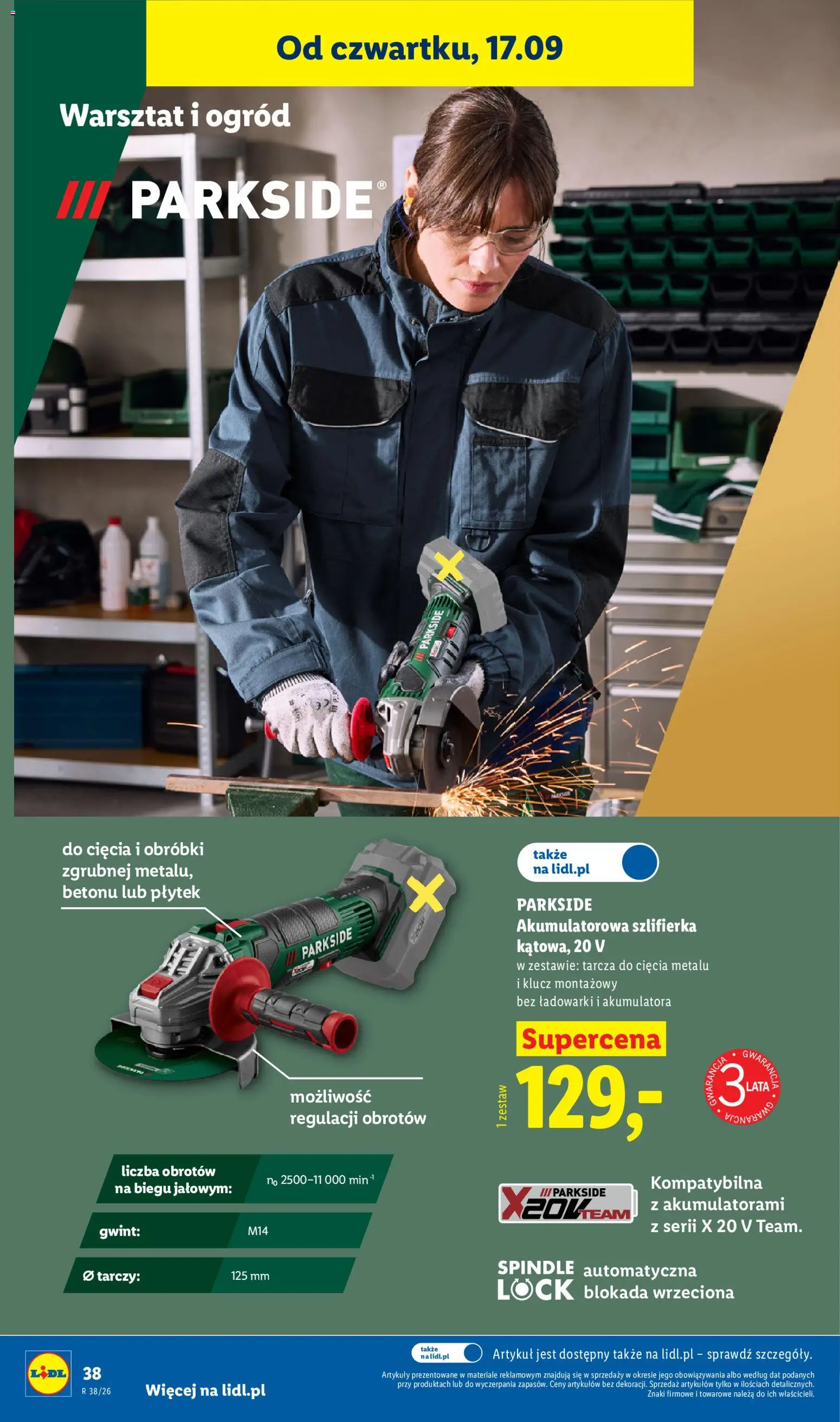 Lidl Polsko katalog od 14.09.2026 | Strana: 46 | Produkty: Parkside