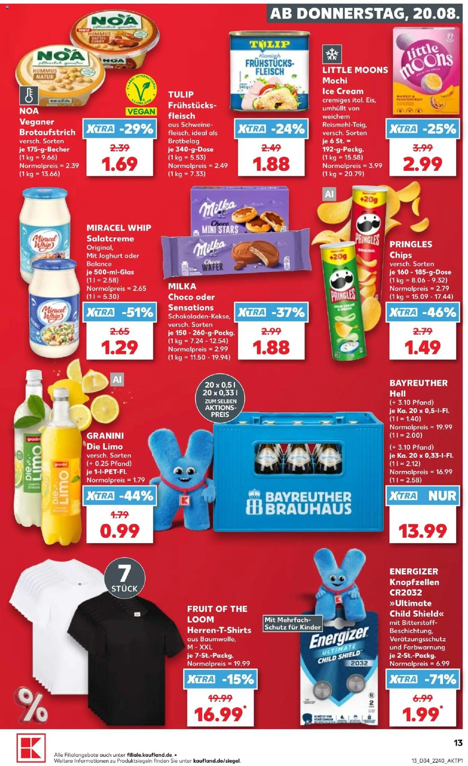 Kaufland Prospekt Stuttgart – gültig ab 20.08.2026 | Seite: 15 | Produkte: Joghurt, Miracel whip, Hummus, Chips