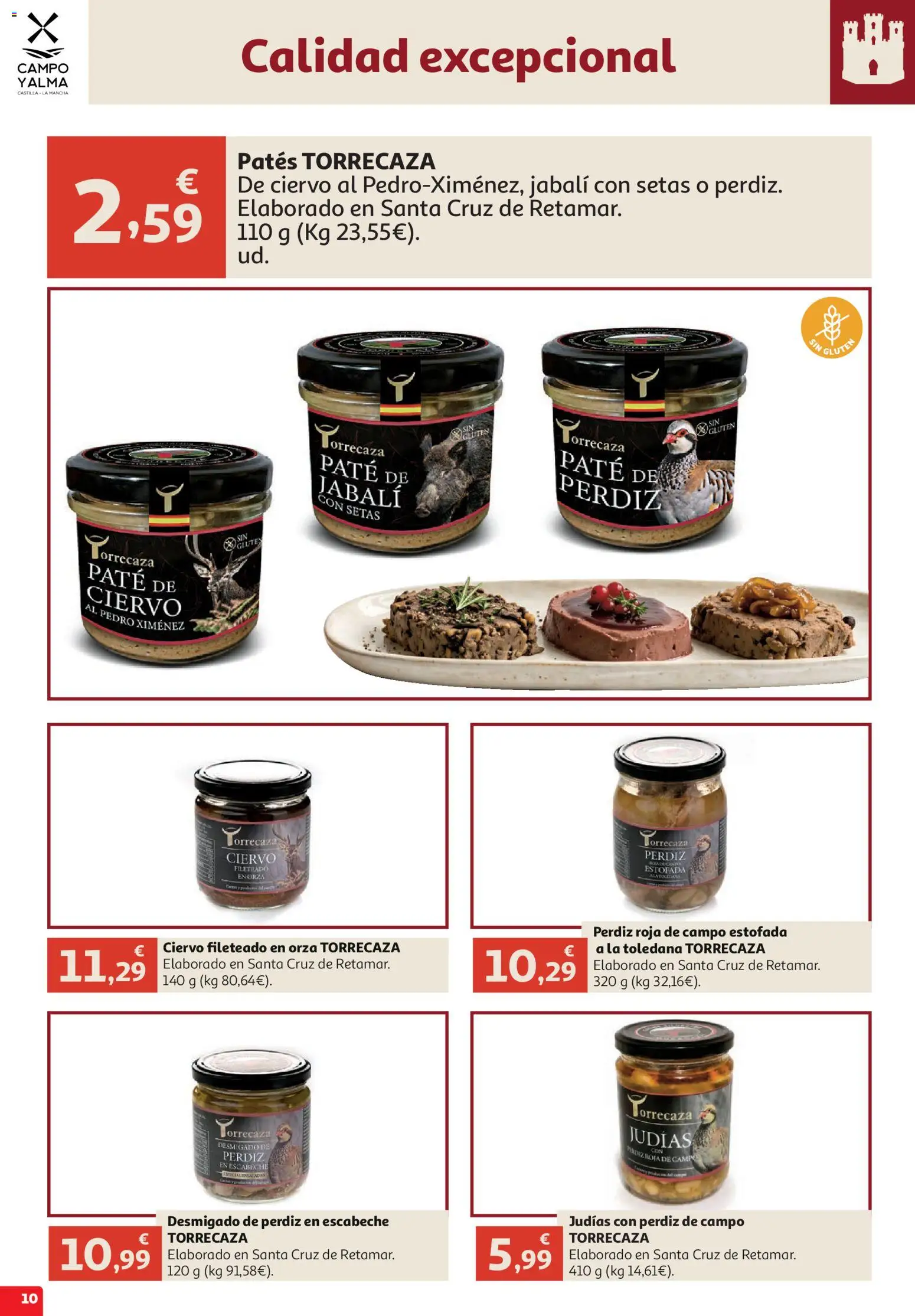 Alcampo Campo y Alma │ válido desde el 09/10/2026 | Página: 10 | Productos: Setas, Paté, Judías
