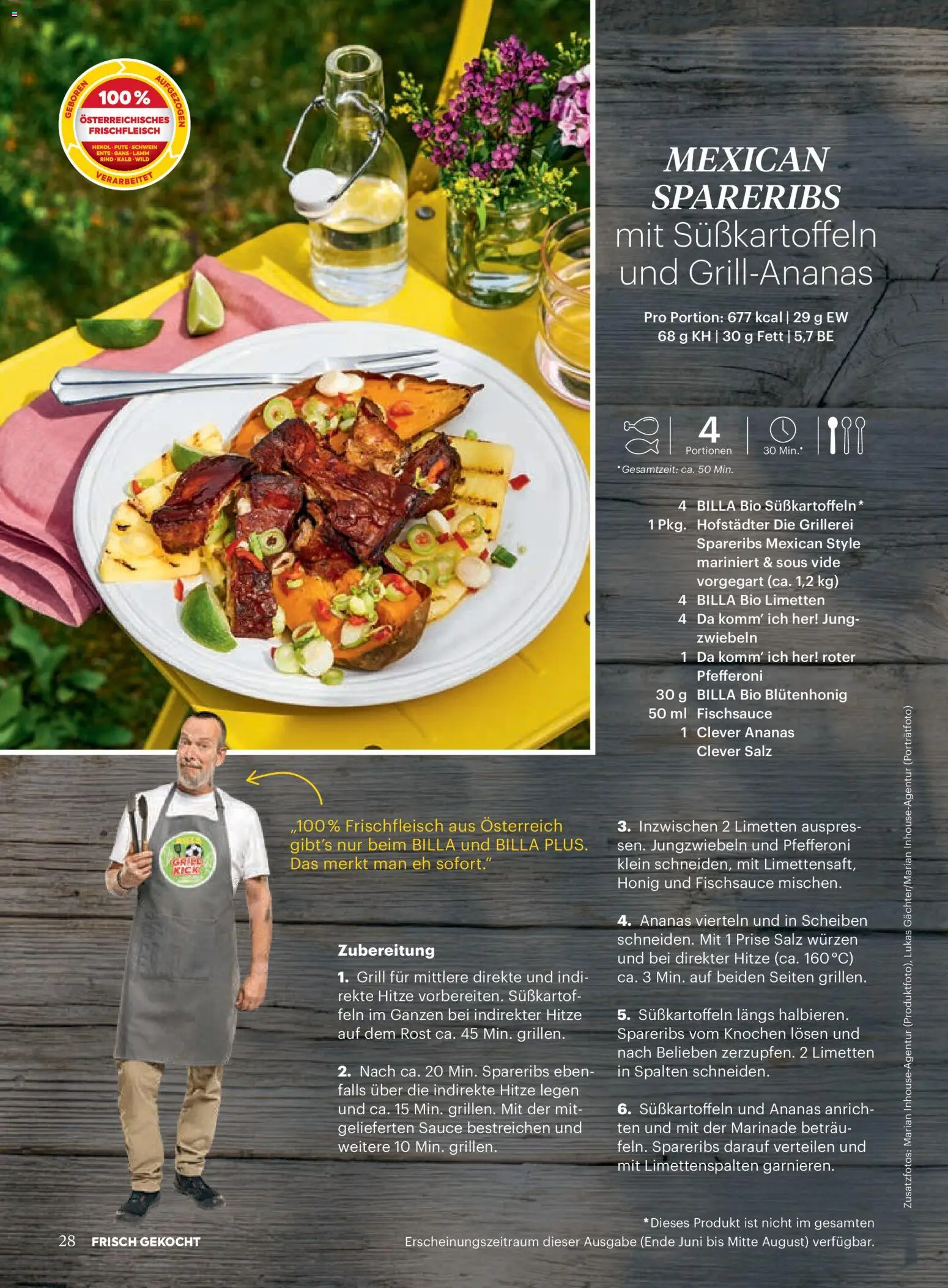 Billa AT akciós ujság - amely érvényes a következő dátumtól: 01.07.2026 | Oldal: 26 | Termékek: Grill