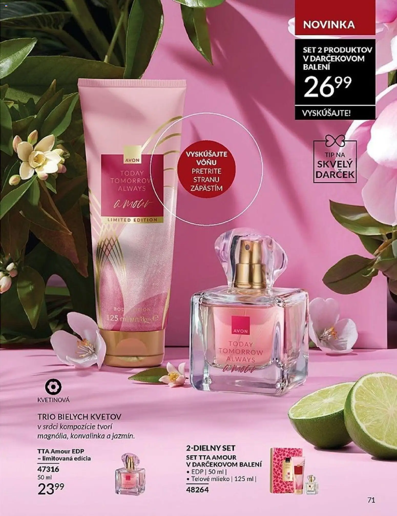 Nové Avon akcie – leták je platný od 01.04.2026 | Strana: 71 | Produkty: Mlieko, Telové mlieko