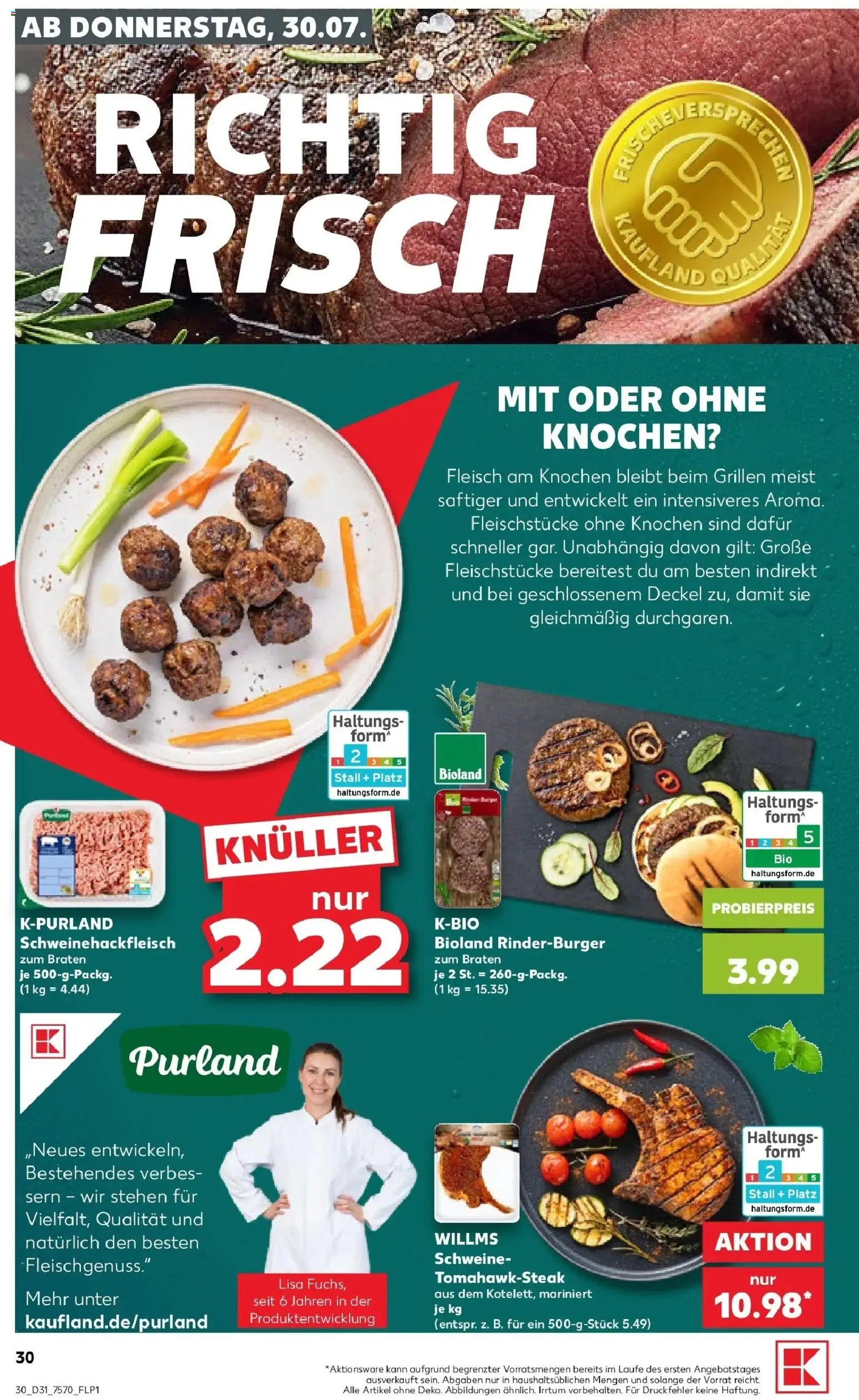 Kaufland Prospekt Bergisch Gladbach – gültig ab 27.07.2026 | Seite: 39 | Produkte: Fleisch