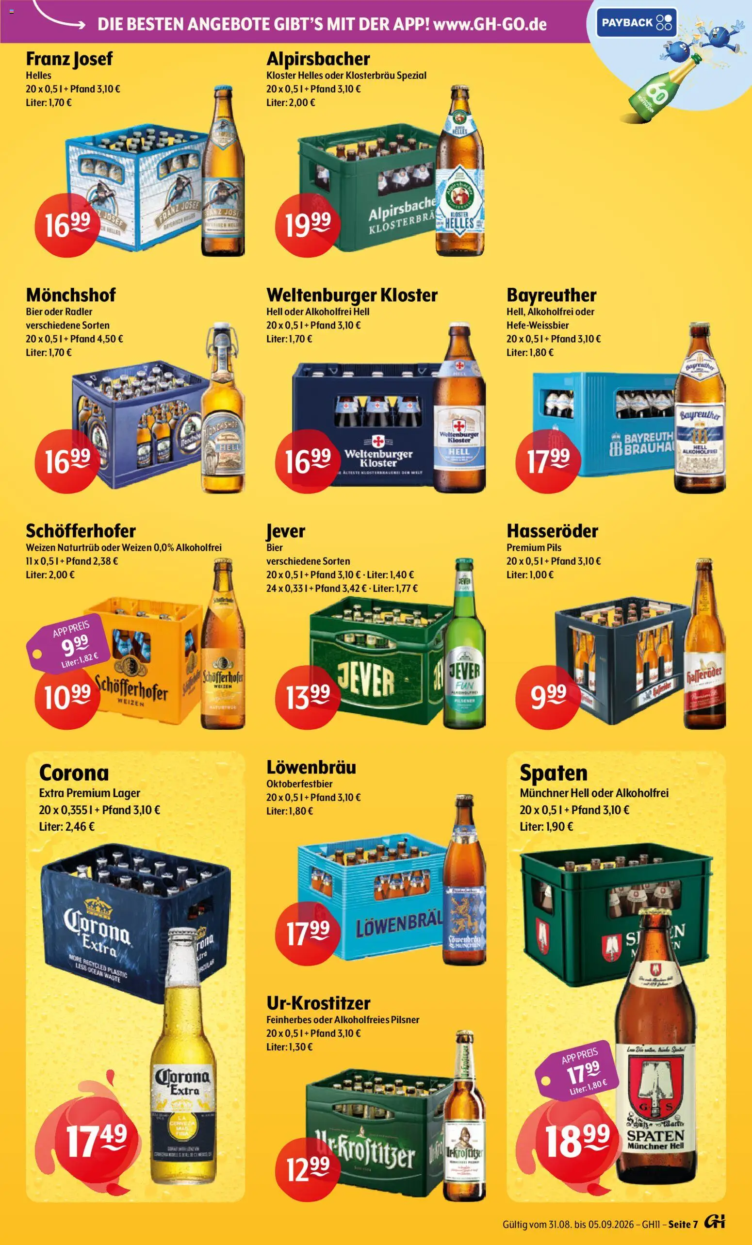 Getränke Hoffmann Prospekt – gültig ab 31.08.2026 | Seite: 7 | Produkte: Bier, Pils, Radler, Jever