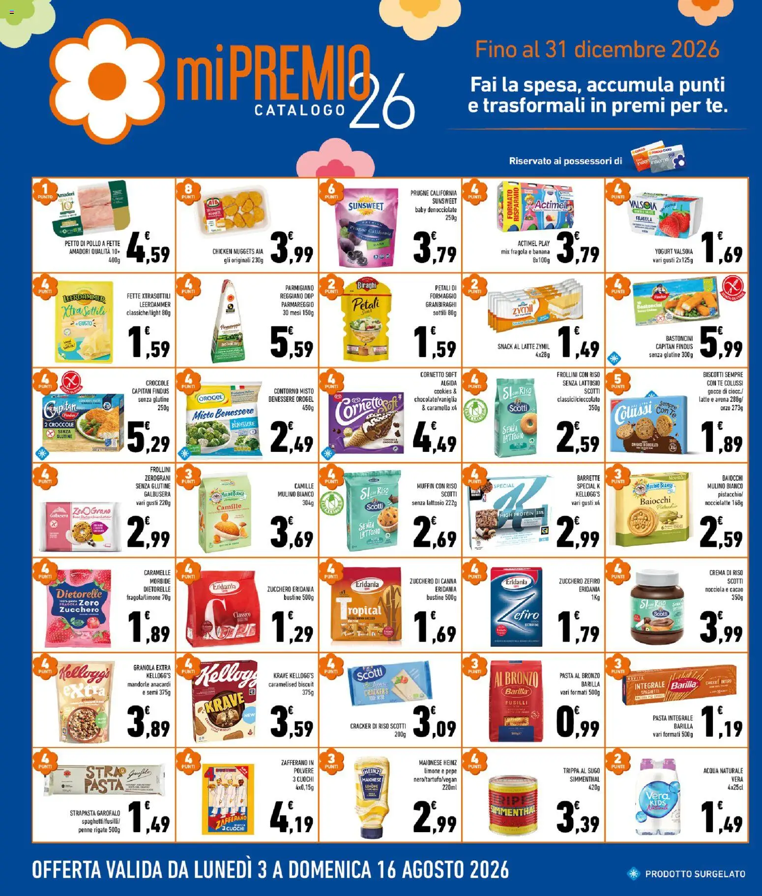 Volantino Conad del 05/08/2026 | Pagina: 6 | Prodotti: Formaggio, Pasta, Crackers, Muffin