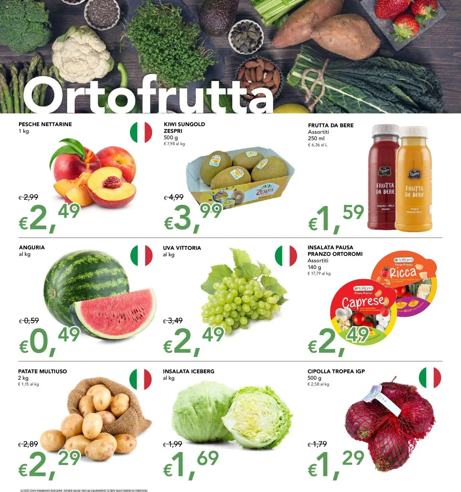 Volantino Migross del 16/07/2026 | Pagina: 2 | Prodotti: Patate, Frutta, Anguria, Uva
