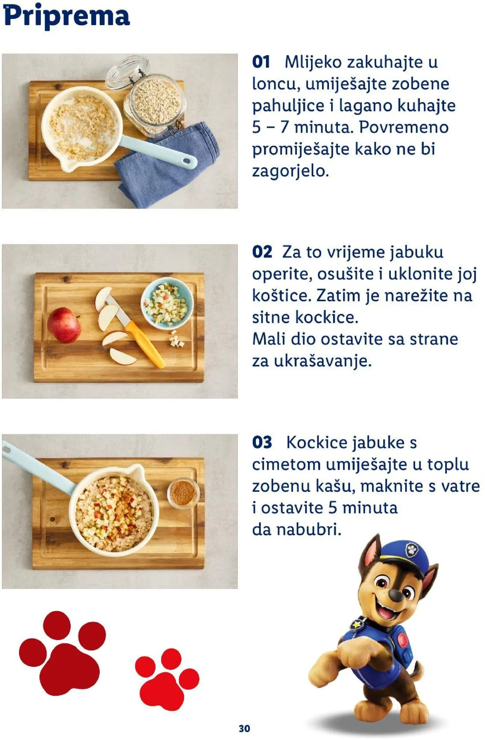 Lidl katalog | vrijedi od 20.07.2026 | Stranica: 30 | Proizvodi: Mlijeko, Jabuke, Zobene pahuljice, Pahuljice