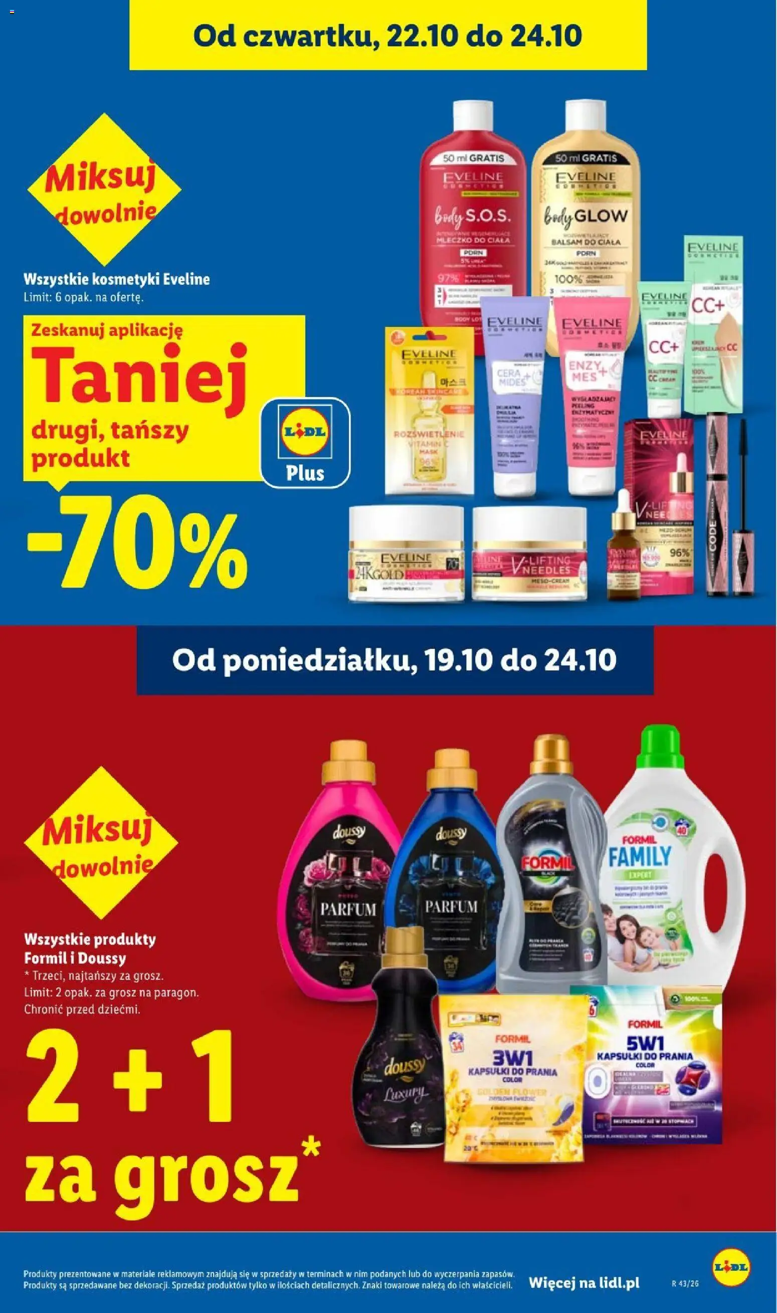 Lidl gazetka od 22.10.2026 | Strona: 35 | Produkty: Płyn do płukania, Peeling enzymatyczny, Płyn do płukania tkanin, Body