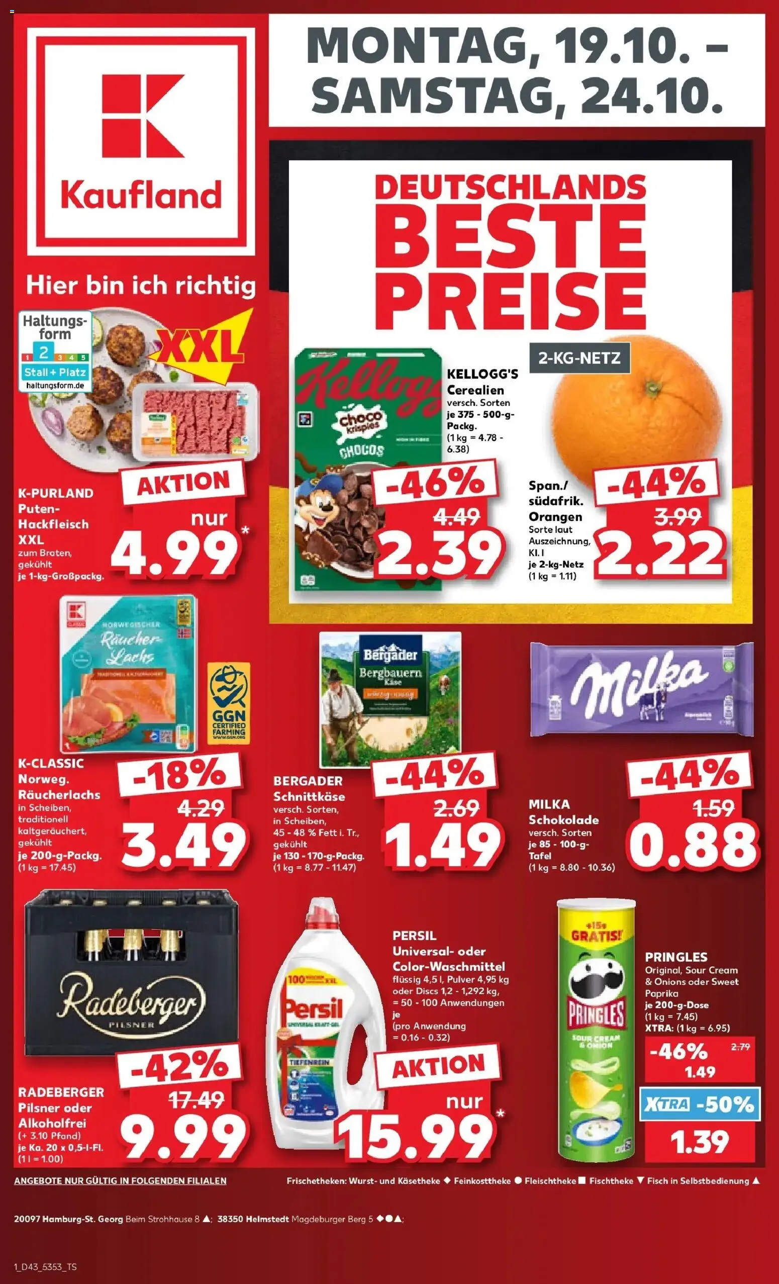 Prospekt Kaufland ab 19.10.2026 » Angebote Online zum Blättern | Seite: 5 | Produkte: Kellogg's, Fisch, Paprika, Persil