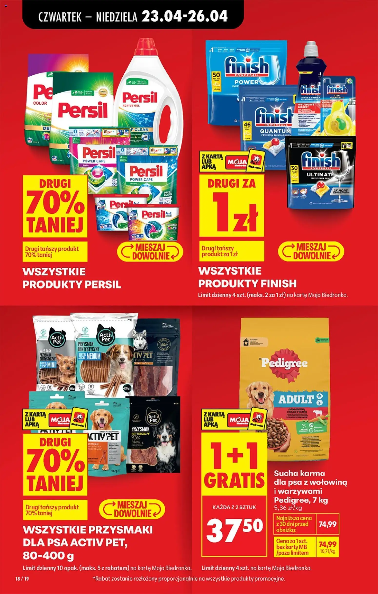 Biedronka gazetka od czwartku od 23.04.2026 | Strona: 32 | Produkty: Pedigree, Karma dla psa, Sucha karma dla psa, Wołowina