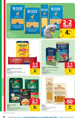 Rijst voor risotto Gallo, alle soorten van 175 g tot 1 kg - Voorbeeld van een folder van Carrefour, geldig van 14/10/2026 | Pagina: 18 | Producten: Pasta, Spaghetti, Passata, Barilla