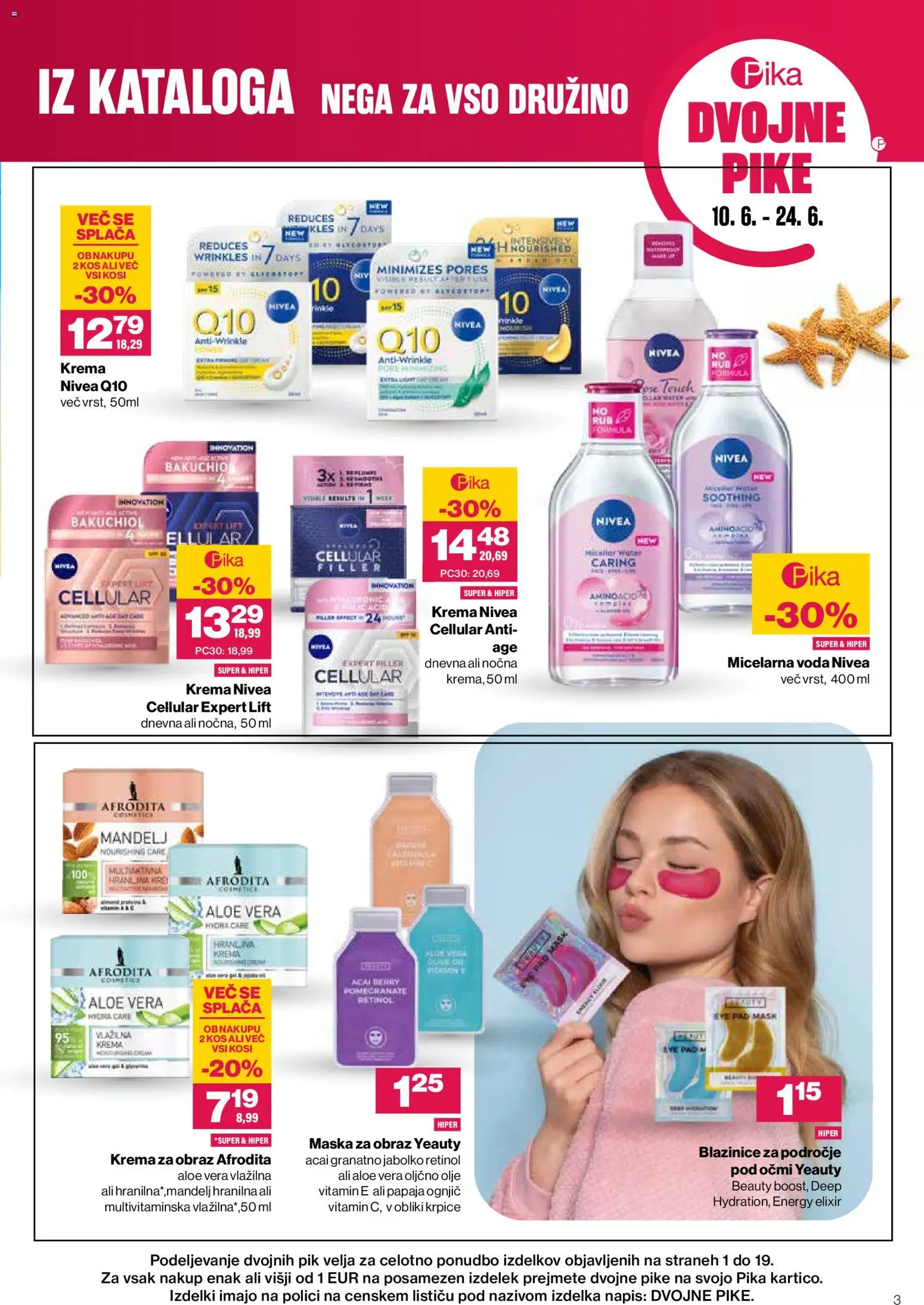 Novi Mercator katalog ponudbe – veljaven od 09.06.2026 | Stran: 3 | Izdelki: Oljčno olje, Kos, Voda, Krema za obraz