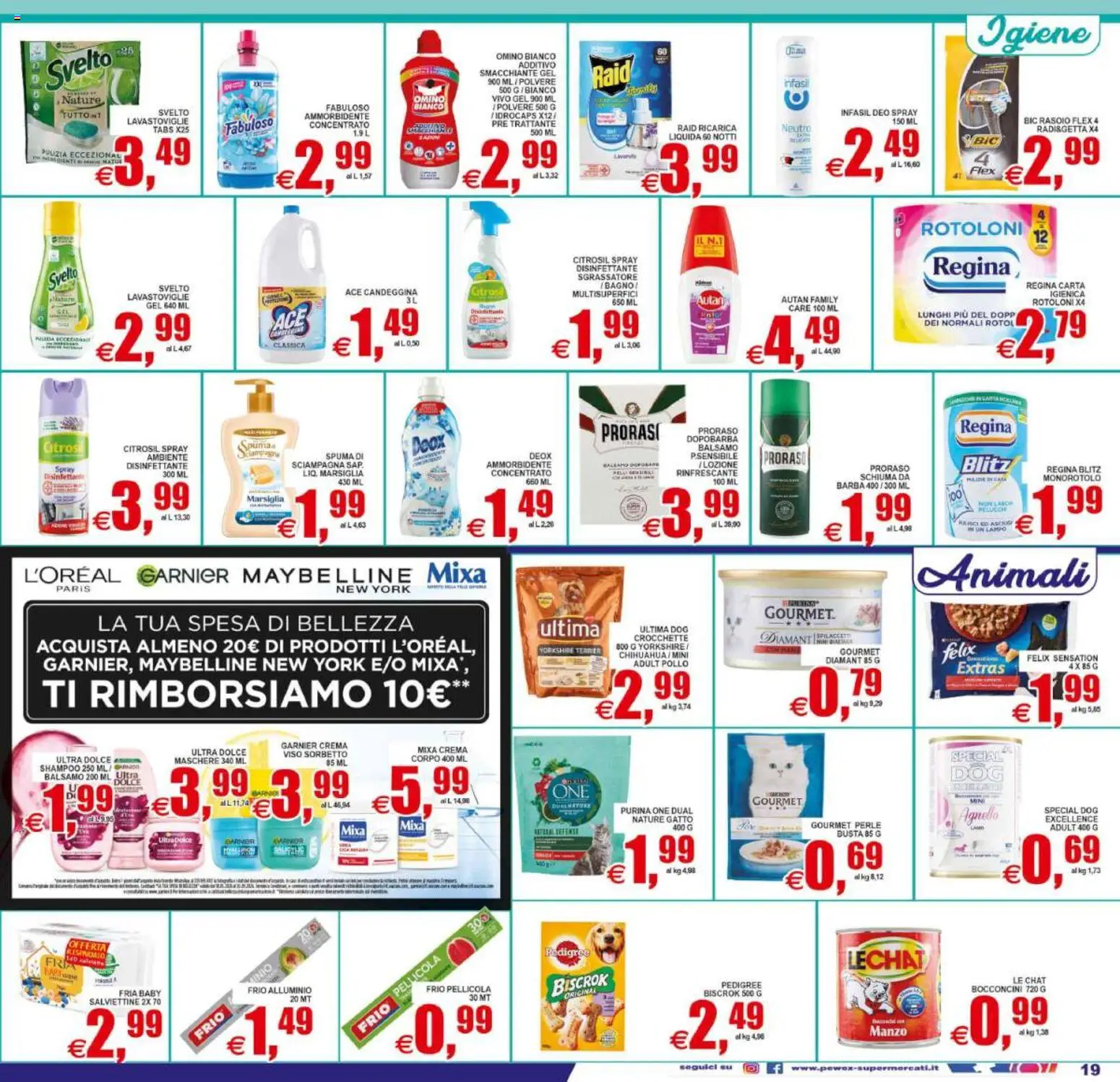Volantino Pewex del 01/07/2026 | Pagina: 19 | Prodotti: Sorbetto, Crocchette, Pellicola, Alluminio