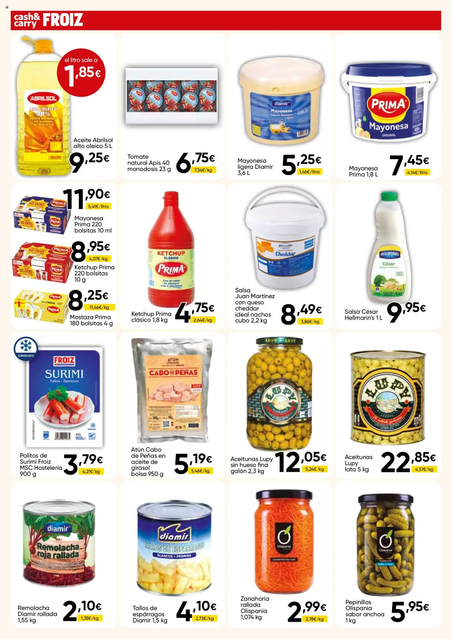 Froiz - Folleto Cash │ válido desde el 23/07/2026 | Página: 12 | Productos: Queso, Zanahoria, Bolsa, Anchoa