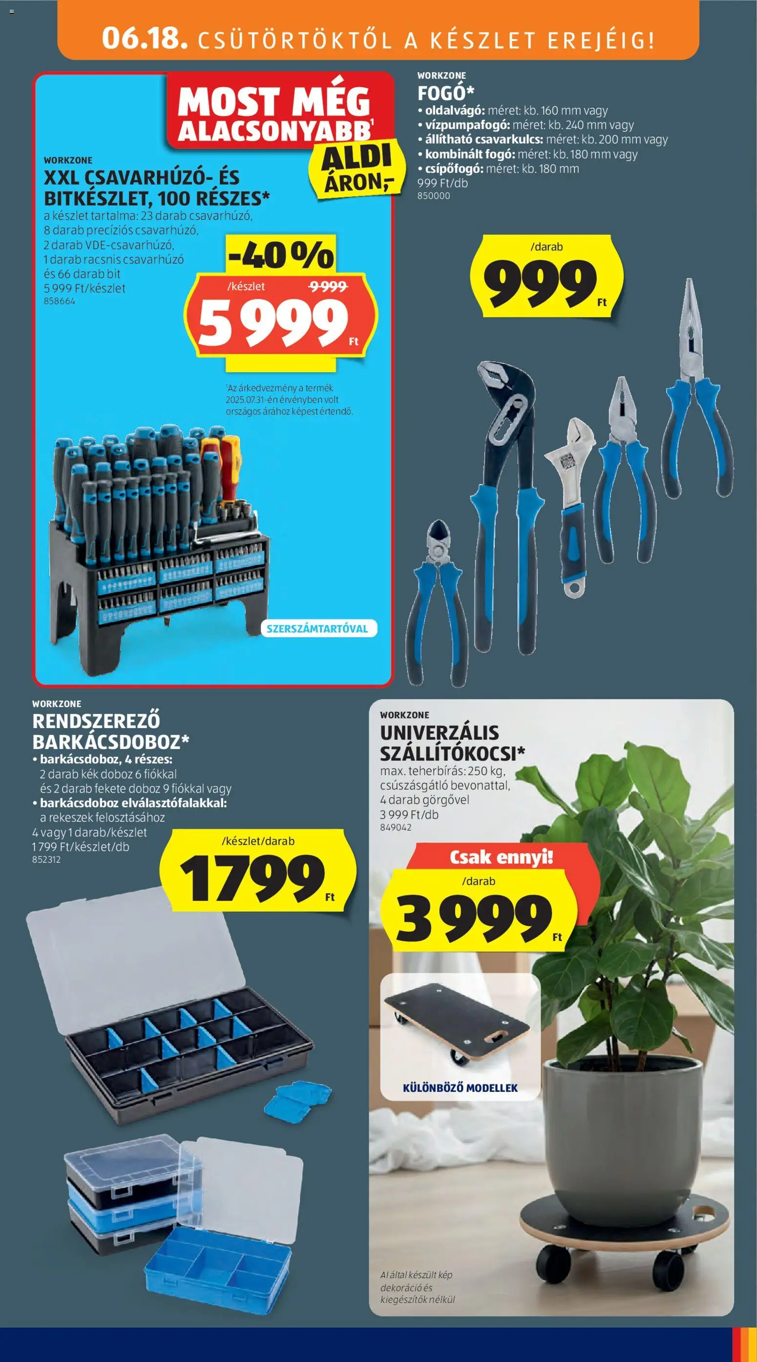 Aldi akciós ujság - amely érvényes a következő dátumtól: 18.06.2026 | Oldal: 11