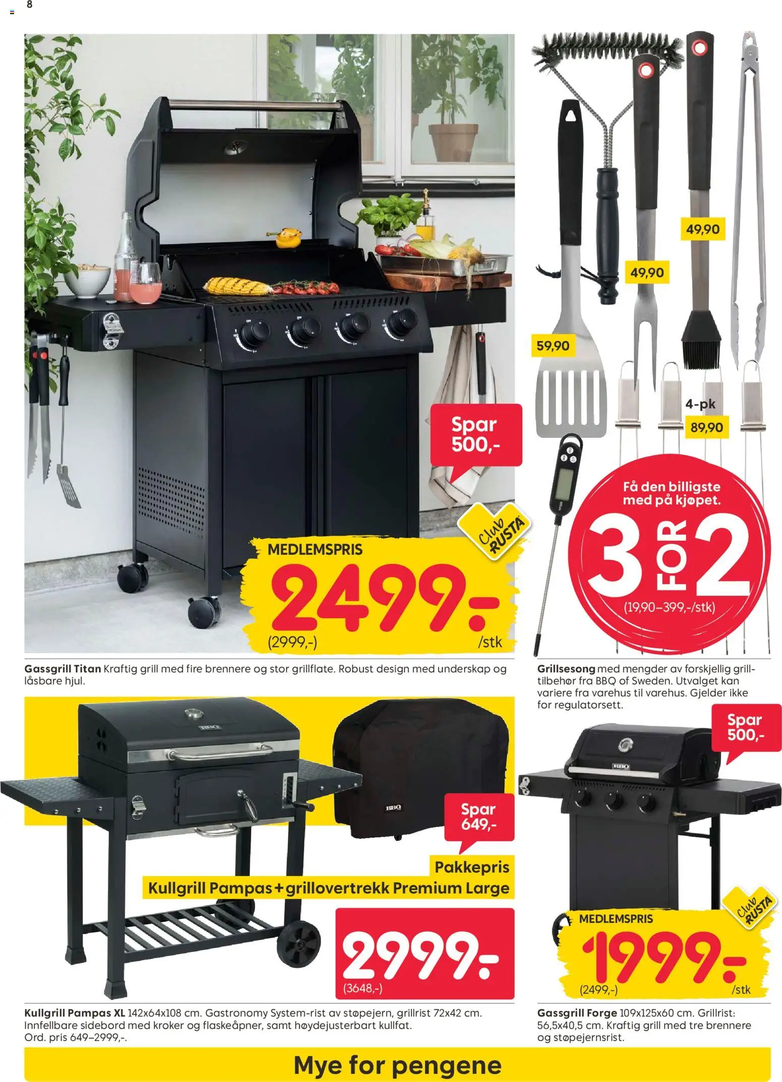 {H1} | Side: 8 | Produkter: Grill, Sidebord