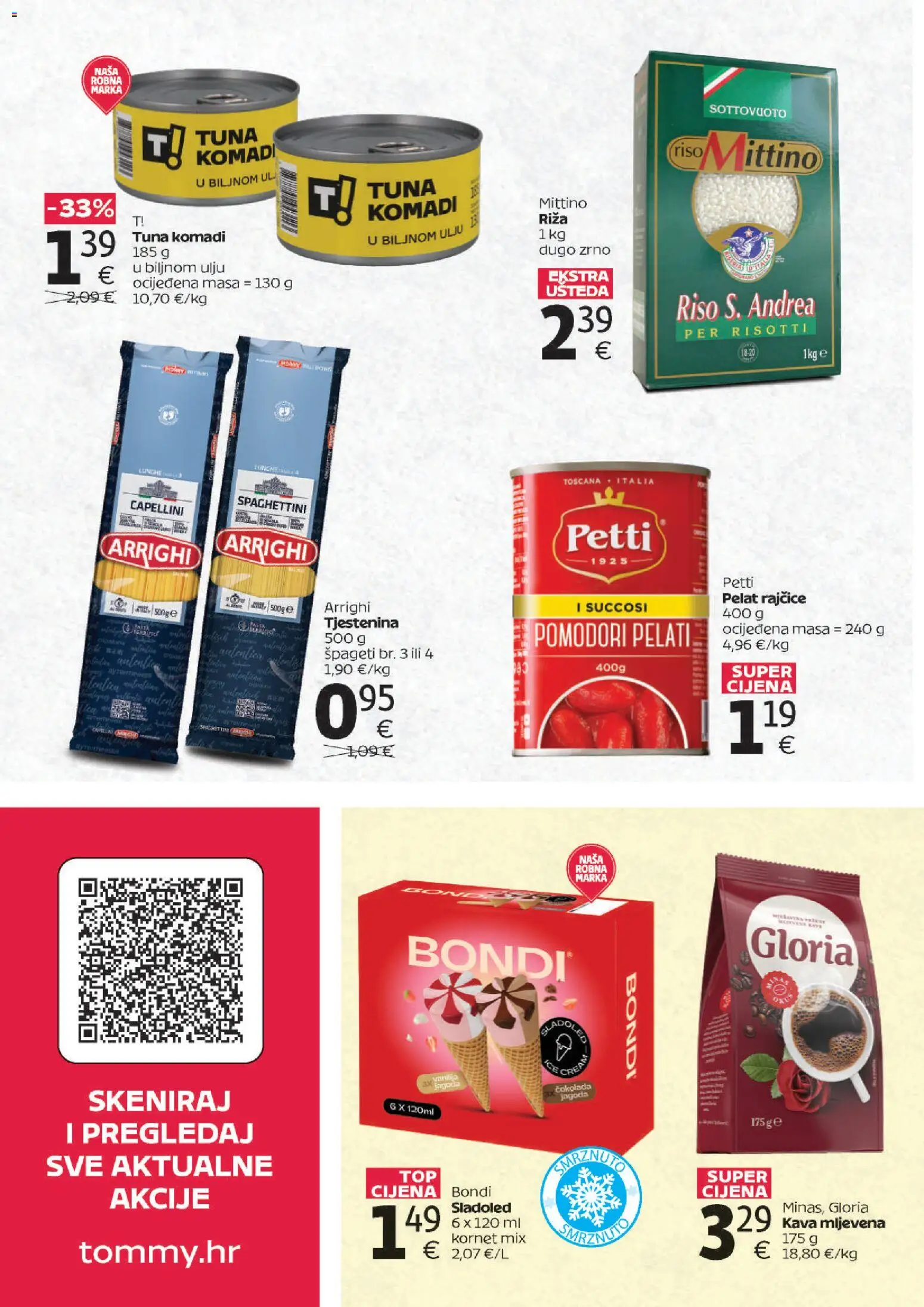Tommy katalog | vrijedi od 18.06.2026 | Stranica: 2 | Proizvodi: Čokolada, Rajčice, Tjestenina, Tuna
