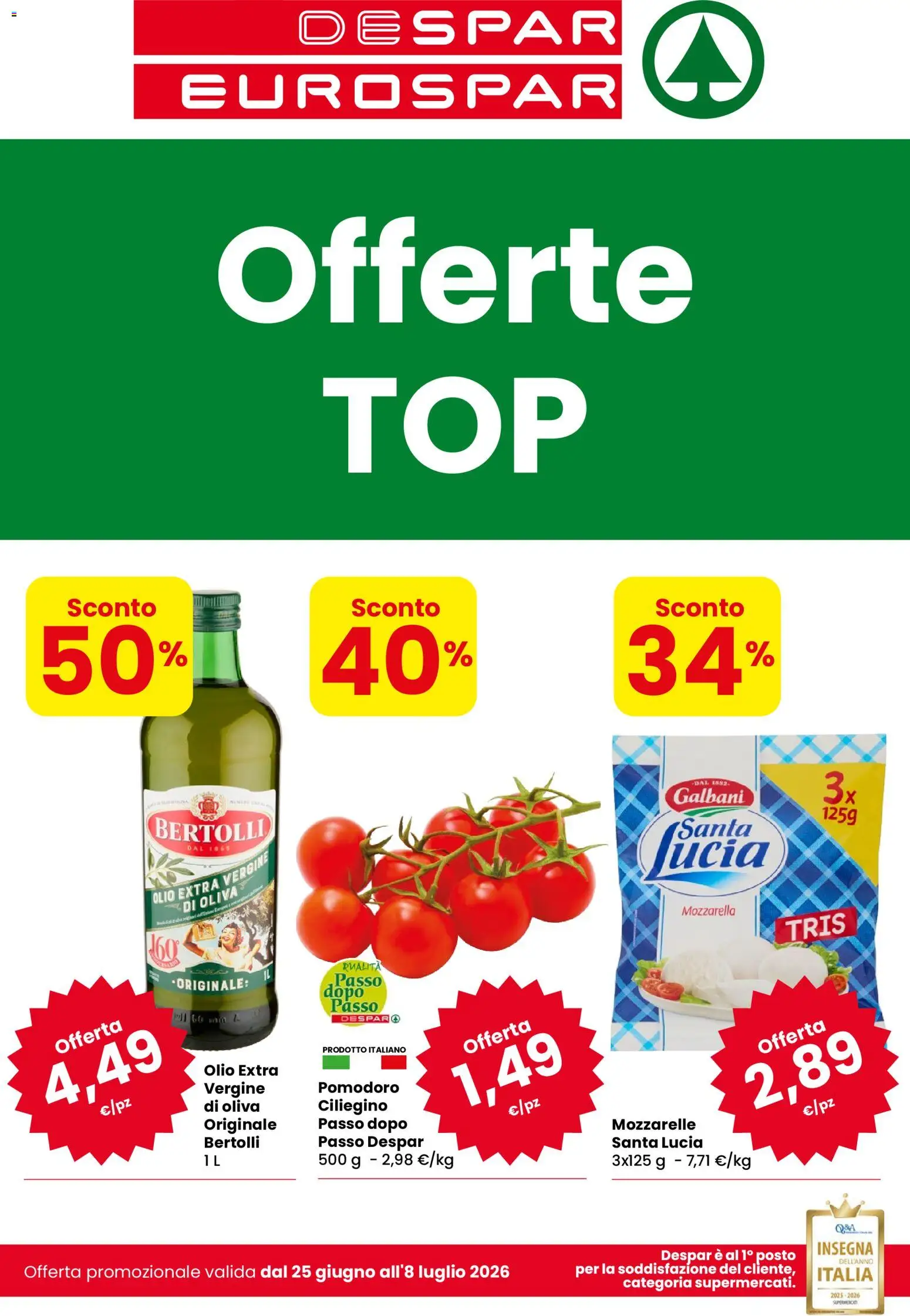 Volantino Eurospar del 25/06/2026 | Pagina: 1