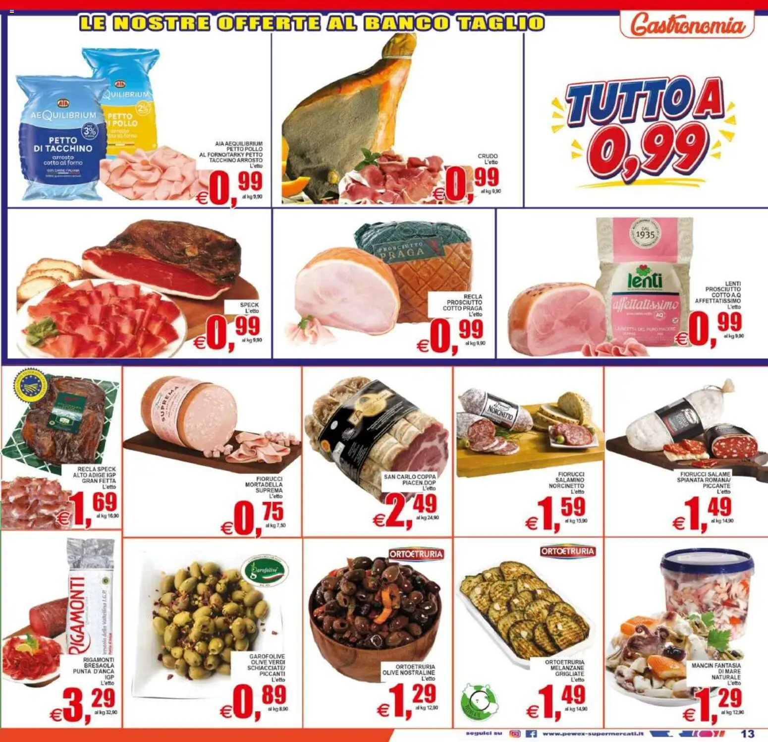 Volantino Pewex del 31/07/2026 | Pagina: 13 | Prodotti: Arrosto, Pollo, Bresaola, Forno