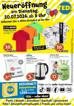TEDi Neueröffnung Kirchdorf an der Iller ab 28.07.2026 gültig