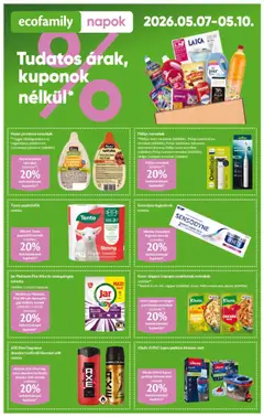 EcoFamily akciós újság - amely érvényes a következő dátumtól: 07.05.2026