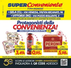 Anteprima del volantino SuperConveniente volantino Gela, Vittoria valido a partire dal 19.05.2026