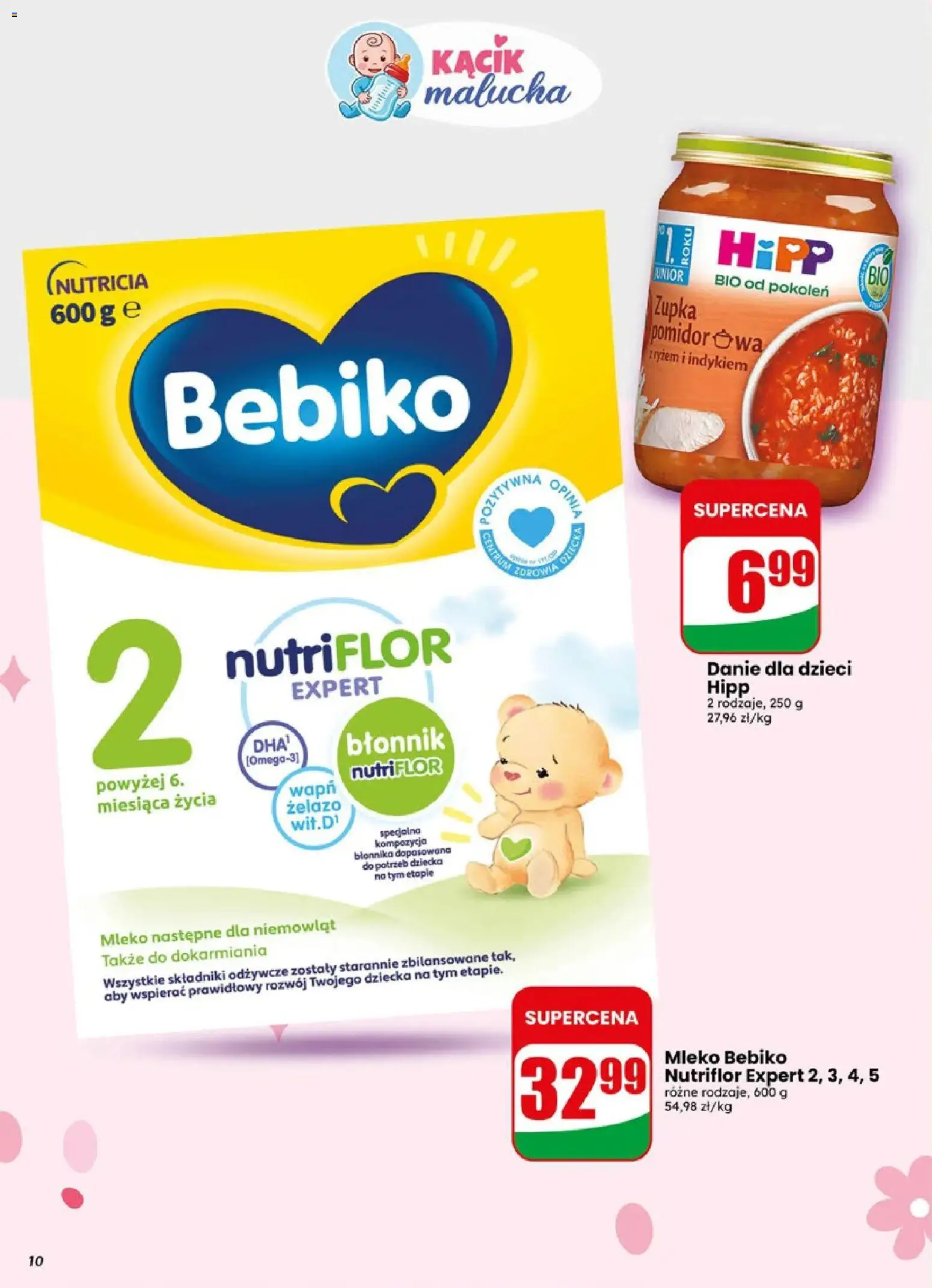 Dino gazetka od 06.05.2026 | Strona: 10 | Produkty: Mleko Bebiko, Żelazo, Mleko
