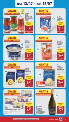 CUISINE® Geraspte mozzarella, ideaal voor pizza's, ovenschotels en andere gerechten - Voorbeeld van een folder van Aldi, geldig van 13/07/2026 | Pagina: 11 | Producten: Tomaten, Pasta, Room, Citroen