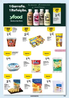 Pré-visualização Continente - Açores Regresso às Aulas válido de 25/08/2026 | Página: 43 | Produtos: Leite, Queijo, Chocolate, Proteina