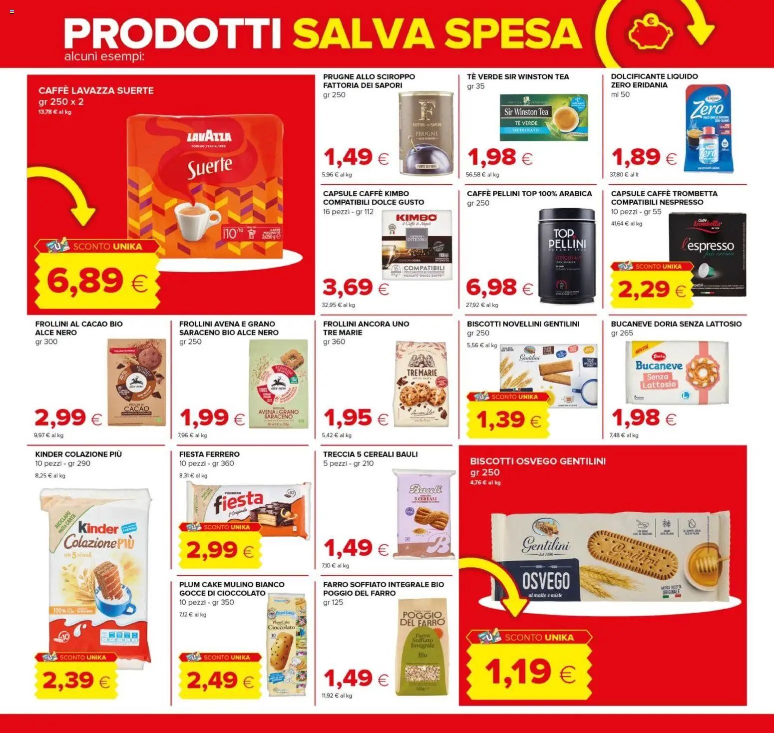 Volantino Tigre del 08/10/2026 | Pagina: 14 | Prodotti: Caffè, Cereali, Prugne, Lavazza